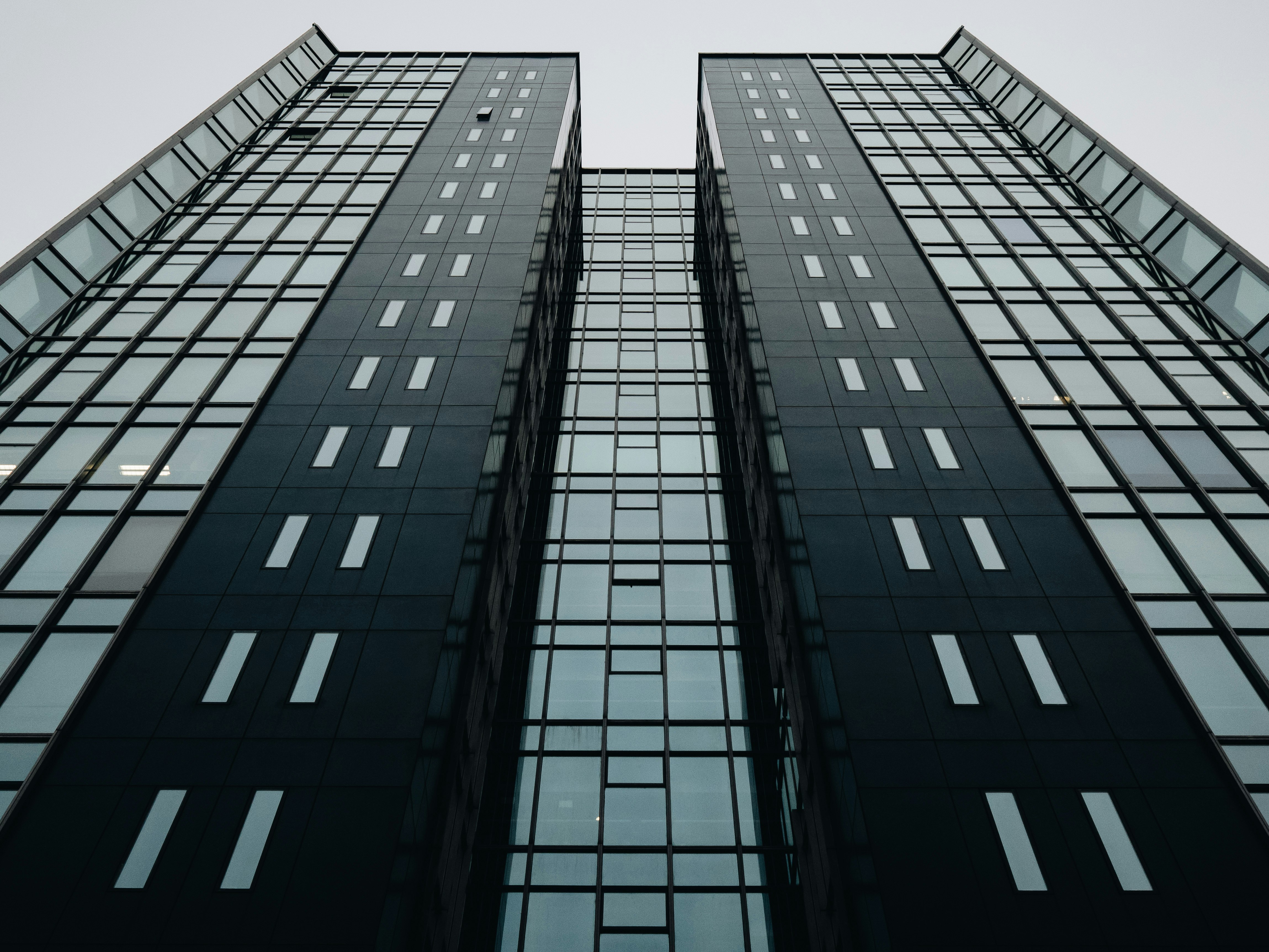 low-angle photography of high-rise building